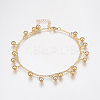 304 Stainless Steel Anklets AJEW-G016-02G-1