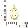 Rack Plating Brass Micro Pave Cubic Zirconia Pendants KK-D359-19G-3