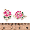 Alloy Rhinestone & Enamel Pendants ENAM-T024-63C-G-3