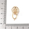 Brass Micro Pave Cubic Zirconia Twister Clasps KK-B100-069G-01-4