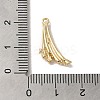 Brass Micro Pave Cubic Zirconia Pendants KK-D091-02G-3