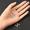 20Pcs 4 Colors Transparent Spray Painted & Frosted Glass Beads GLAA-YW0001-87-4