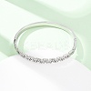 304 Stainless Steel Micro Pave Cubic Zirconia Hinged Bangles for Women BJEW-Z146-01P-1
