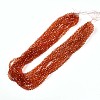 Baking Paint Transparent Glass Beads Strands LS-DGLA-A035-T6mm-A04-2