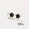 304 Stainless Steel Elegant Five-Leaf Flower Stud Earrings for Women LS-AB2788-2-1
