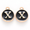Golden Plated Alloy Charms X-ENAM-S118-02X-1