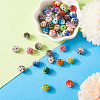 40Pcs 10 Colors Round Handmade Pave Disco Ball Beads RB-TA0001-13-5