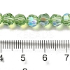 Electroplate Transparent Glass Beads Strands LS-EGLA-A035-T6mm-L09-4
