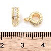 Brass with Cubic Zirconia Tube Bails KK-P271-08G-3