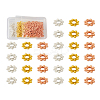 Craftdady 300Pcs 3 Colors Alloy Daisy Spacer Beads PALLOY-CD0001-11-20