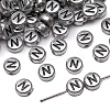50Pcs Silver Plating Acrylic Beads PW-WG2E8AD-13-1