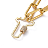 Iron Paperclip Chain Necklaces NJEW-JN02666-01-2