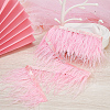 Ostrich Feather Tassel Ribbon DIY-GF0008-68A-4
