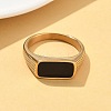 316L Stainless Steel Natural Gemstone Finger Rings for Women RJEW-U054-02C-02G-2