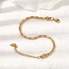 304 Stainless Steel Cable Chains Bracelets for Women BJEW-A158-02B-G-2