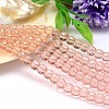 Faceted Flat Round Imitation Austrian Crystal Bead Strands G-M186-8x6mm-30A-1