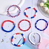 7Pcs 7 Style Handmade Polymer Clay Heishi Surfer Stretch Bracelets Set BJEW-SW00076-2