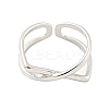 Brass Open Cuff Ring RJEW-M175-01P-2