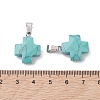 Synthetic Turquoise Pendants G-K359-02P-02-3