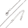Brass Curb Chains Necklaces for Women NJEW-D302-06P-2