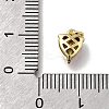 Heart Brass with Glass Charms KK-G525-07G-4