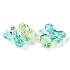 Gradient Color Transparrent Acrylic European Beads OACR-P024-01-03-2