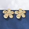 304 Stainless Steel Stud Earrings for Women EJEW-K306-13G-2