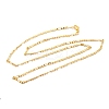 2mm Rack Plating Brass Figaro Chain Necklaces for Women Men MAK-L044-34G-1