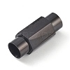 Ion Plating(IP) Smooth 304 Stainless Steel Magnetic Clasps with Glue-in Ends STAS-H402-63B-5MM-1