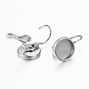 Tarnish Resistant 304 Stainless Steel Leverback Earring Findings X-STAS-H423-04P-1