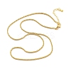 Brass Rolo Chains Necklaces for Women NJEW-D302-22G-4