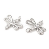 Brass & Cubic Zirconia Pendants KK-G468-34P-2