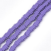 Spray Painted Non-magnetic Synthetic Hematite Beads Strands G-T116-13-15-1