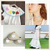 Two Tone Polyester Wavy Fringe Trim Ribbon OCOR-GF0003-97C-5