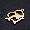 201 Stainless Steel Hollow Pendants STAS-Q201-JN283-2-2