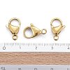 Ion Plating(IP) 304 Stainless Steel Lobster Claw Clasps X-STAS-H353-F-02G-5