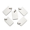 201 Stainless Steel Rectangle Stamping Blank Tag Pendants STAS-YW0002-23-1