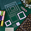 6Pcs 6 Styles Transparent Acrylic Sewing Template AJEW-NB0007-76C-4