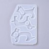 Dog & Rabbit Shape No Touch Door Opener Food Grade Silicone Molds DIY-K025-15-4