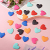 24Pcs 6 Colors Opaque Resin Pendants CRES-TA0001-20-5