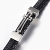Leather Braided Cord Bracelets X-BJEW-E324-A05-2