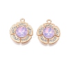 Alloy Glass Pendants PALLOY-N176-72KCG-02-1