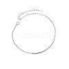 SHEGRACE Simple Fashion Rhodium Plated 925 Sterling Silver Anklet JA04A-2