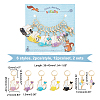 Alloy Enamel Pendant Locking Stitch Markers HJEW-AB00158-2