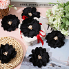 Polyester & Alloy & Acrylic & Abs Flower Ornament Accessories DIY-WH0588-78C-4