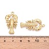 304 Stainless Steel Lobster Pendants STAS-T067-25G-3