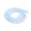 Baking Paint Transparent Glass Beads Strands DGLA-A034-J6MM-D01-2