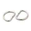 Non-Tarnish 304 Stainless Steel D Rings STAS-L207-25P-2