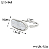 Anti-Tarnish 304 Stainless Steel Cuff Rings RJEW-OY001-07P-2