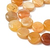 Natural Yellow Botswana Agate Beads Strands G-F790-H04-04-4